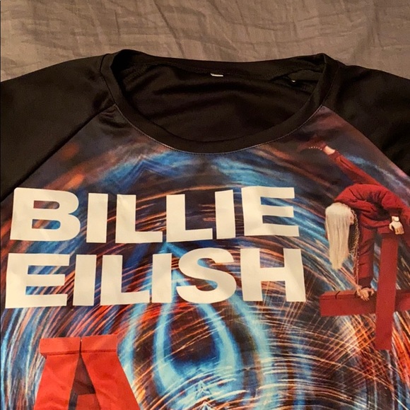 Tops - Billie Eilish Women’s 3/4 Long Sleeve T-Shirt
